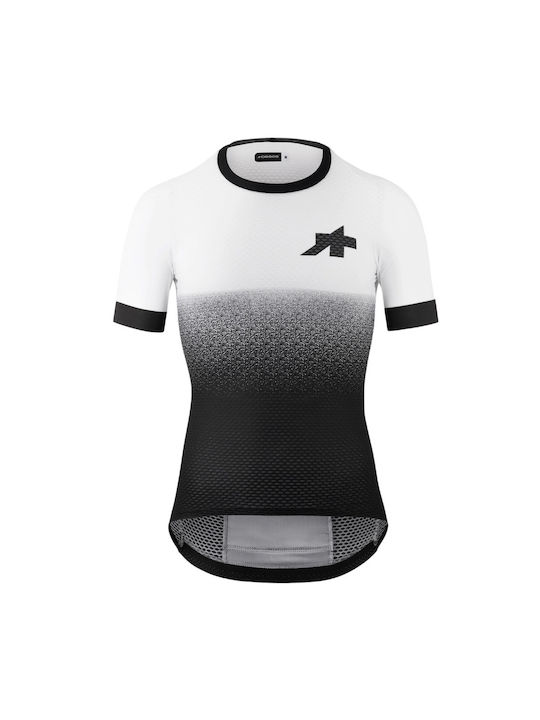 Assos Tricou De Ciclism Pentru Bărbați Cu Mâneci Scurte Alb