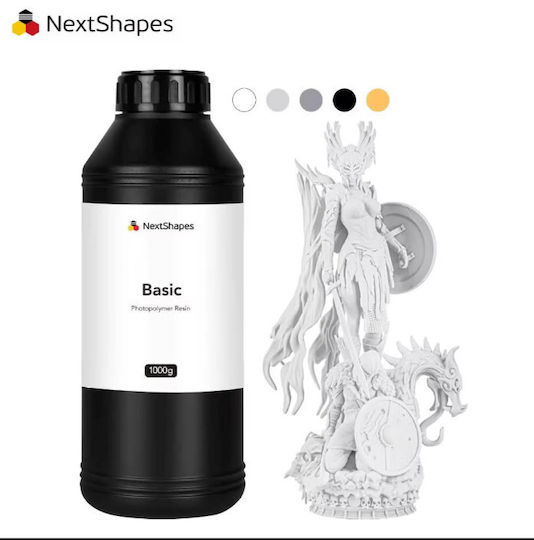 NextShapes Смола за 3D принтер Бяла 0.5кг 500мл RE-110