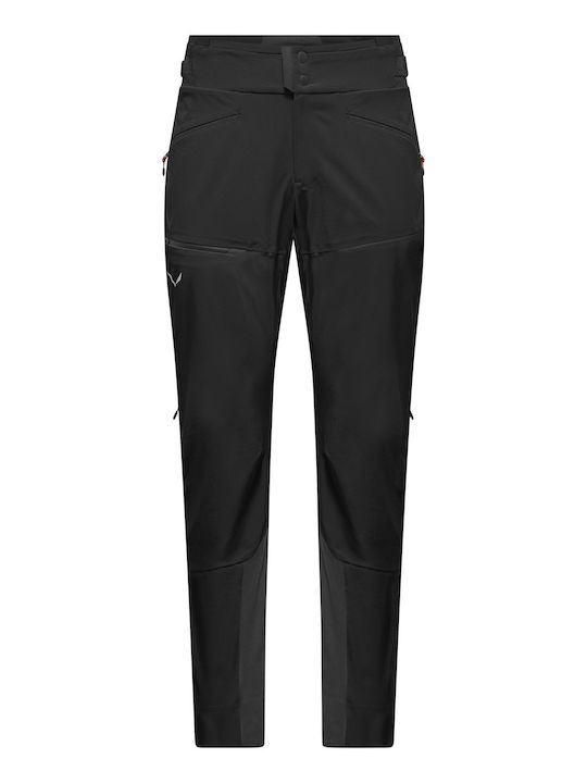 Salewa Ortles Ανδρικό Μακρύ Παντελόνι Πεζοπορίας Μαύρο