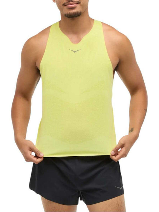 HOKA Bluză Sport Galbenă