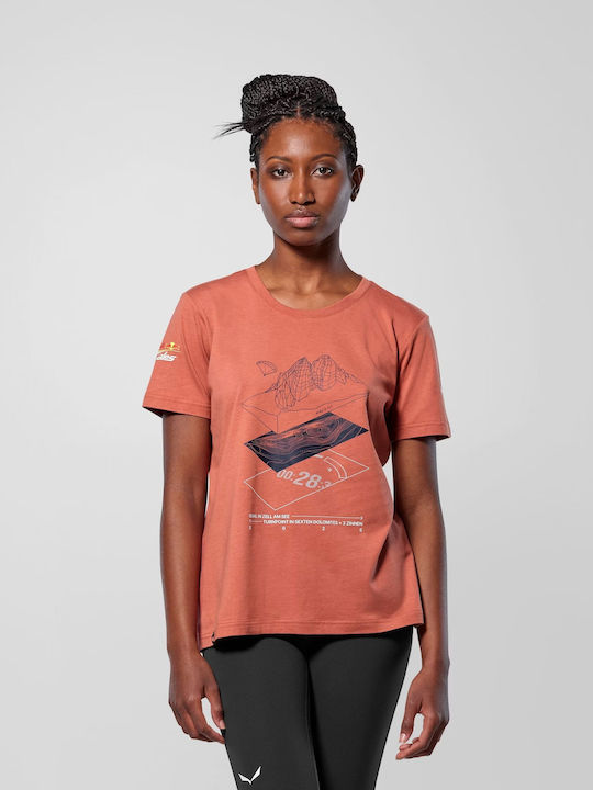 Xalps Tricou Damă Uscare Rapidă Roșu