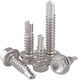 Inox Self-Piercing Screw Hexagon Inox with Diameter M5.5 and Length 50mm 100 Pieces