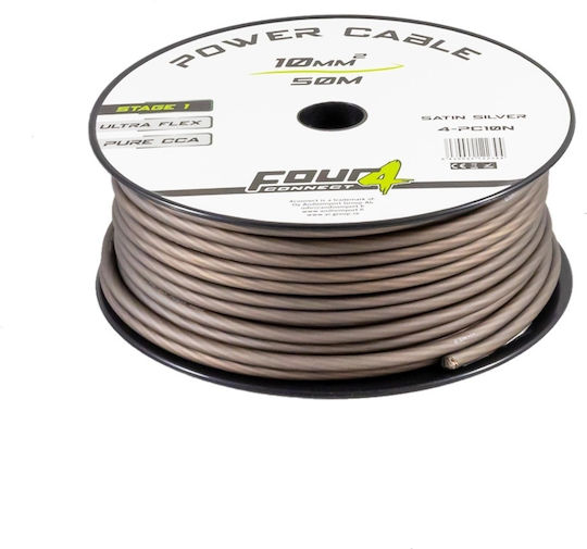 Four Connect Захранващ Кабел 4-pc10n 10 Mm² Сив 50 М Ролка