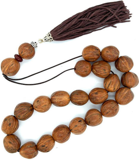 Kompologadiko Scented Worry Beads with 21 Beads with Tassel Brown
