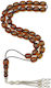 Roloi Komboloi Worry Beads with 33 Beads Made of Mastic Length 34cm Honey
