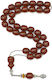 Roloi Komboloi Worry Beads with 33 Beads Made of Mastic Length 37cm Red