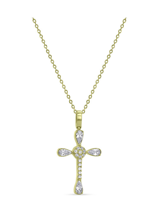 Ortaxidis Gold Cross 14K with Chain