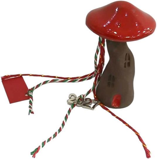 Kalliopi Silver Handmade Tabletop New Year's Lucky Charm with Wishes Black Ceramic 2027 4x10cm Kalliopi Silver Handmade Tabletop New Year's Lucky Charm with Wishes Black Ceramic 2027 4x10cm