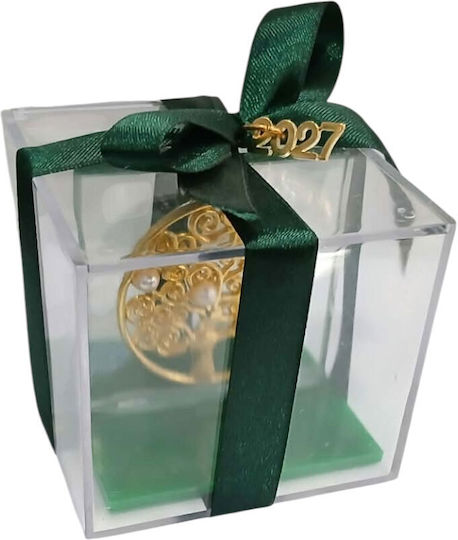 Kalliopi Silver Tabletop New Year's Lucky Charm Pomegranate Gold Made of Plexiglass 2027