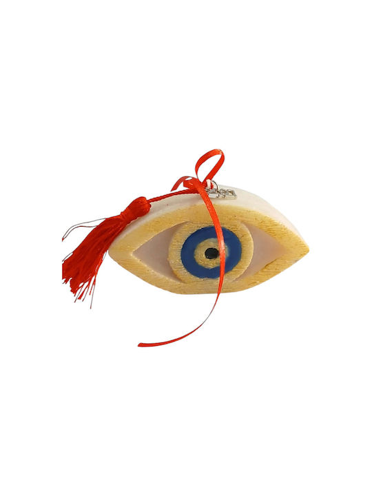 Kalliopi Silver Tabletop New Year's Lucky Charm Eye Made of Wax Polish 2027 10x15cm