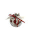 Kalliopi Silver Tabletop New Year's Lucky Charm Pomegranate Silver Ceramic 2027 7x7cm