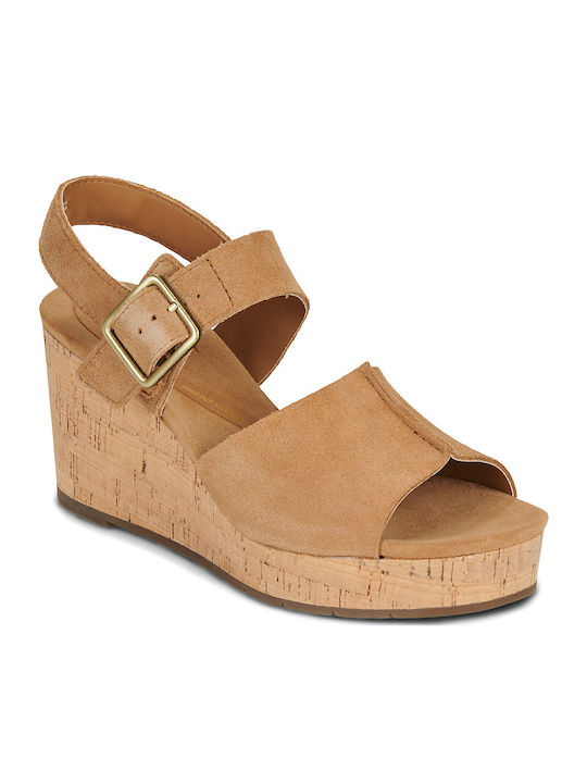 Clarks Sabina Women's Summer Platforms Brown