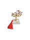 Kalliopi Silver Tabletop New Year's Lucky Charm Little Gold Tree Made of Plexiglass 2027 5x9cm
