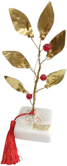 Kalliopi Silver Olive Branch Made of Stone