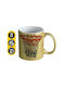 Koupakoupa Basket Net Ceramic Gold Mug 330ml