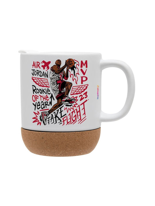 Koupakoupa Jordan Ceramic Mug with Lid White 330ml