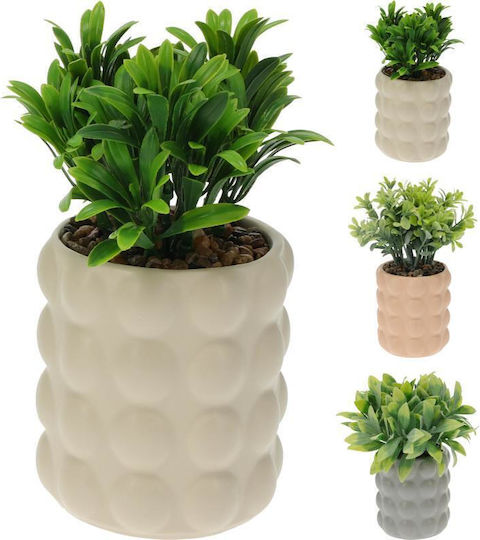Artificial Plant Ceramic Pot 18cm Beige