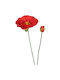 Artificial Poppy Branch 71cm