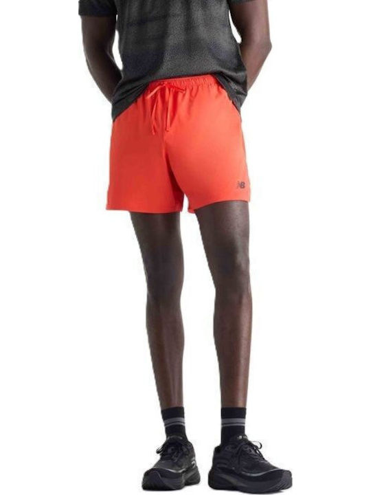 New Balance Спортна мъжка бермудa червена