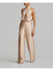 Women's Gold Set with Trousers in Straight Leg