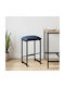 Taburet Bar Din Lemn Albastru 40x32x64 cm