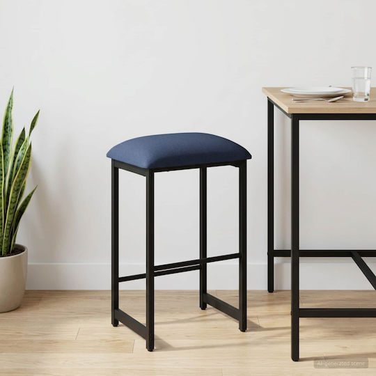 Taburet Bar Din Lemn Albastru 40x32x64 cm