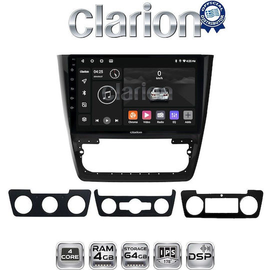 Clarion Ηχοσύστημα Αυτοκινήτου για Skoda Yeti 2014 (Bluetooth/USB/WiFi/GPS/Apple-Carplay/Android-Auto)