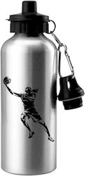 Бутилка За Вода Basketball 500ml Сребрист Бутилка За Вода Basketball 500ml Сребрист