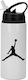 Water Bottle Basketball 600ml White Black Cap