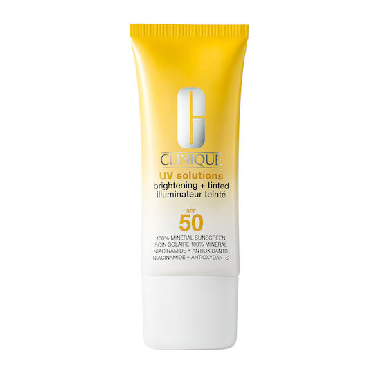Clinique Uv Solutions Минерален слънцезащитен крем за лице SPF50 с цвят 40ml