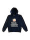 Kinder-Sweatshirt mit Blauer Kapuze