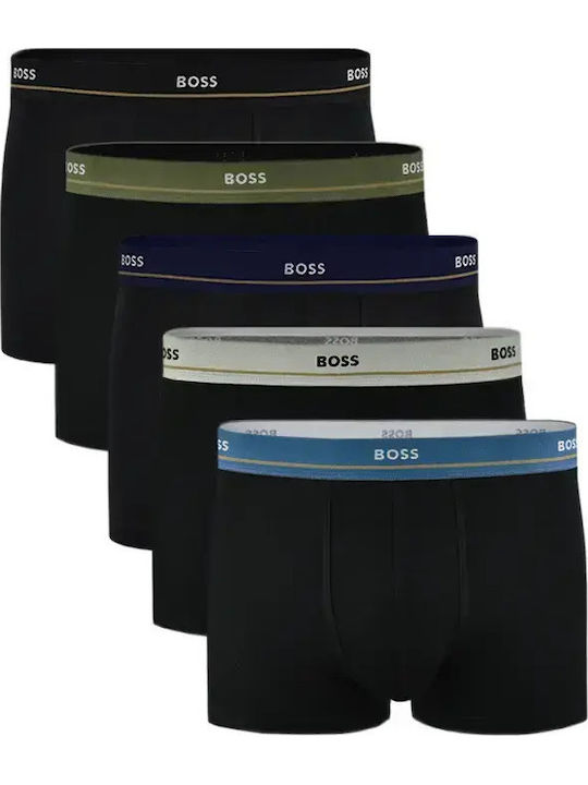 Boss Ανδρικά Μποξεράκια Μαύρο 5Pack