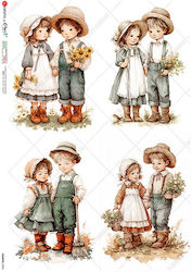 Decoupage Rice Paper Paperd Country-0094 22x32cm