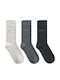 Gant Мъжки Чорапи Черно Сиво 3Pack