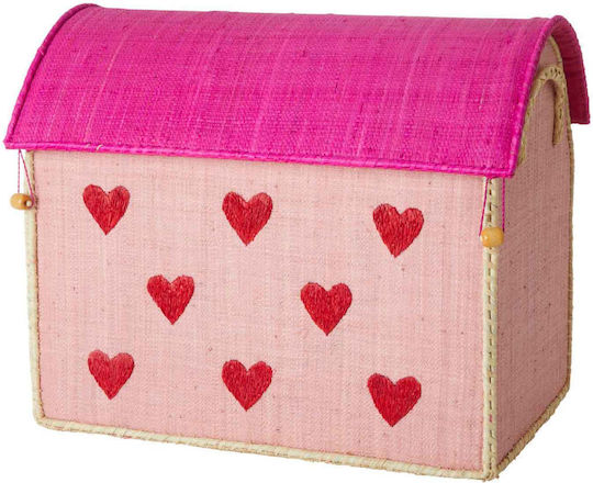 Rice Children's Fabric Pink Storage Box