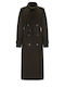 Women's Khaki Wool Coat