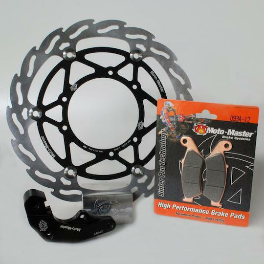 Σετ Δισκόπλακα Τακάκια Μοτοσυκλέτας Moto-master Brake Kit Float 260mm
