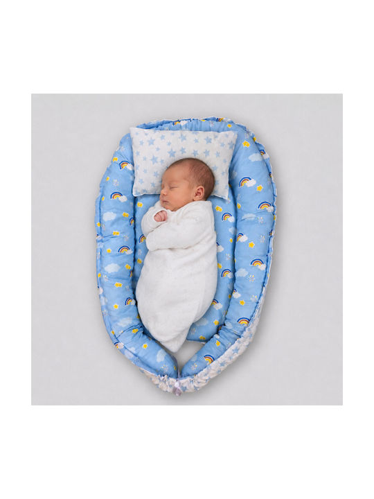 Kamtex Baby Baby Pillow Nest Light Blue 40x64cm