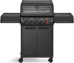 Enders Monroe Pro 3 Sik Turbo Shadow Газова скара Чугунена скара 62x43см. с 3 горелки и странична инфрачервена горелка Enders Monroe Pro 3 Sik Turbo Shadow Газова скара Чугунена скара 62x43см. с 3 горелки и странична инфрачервена горелка
