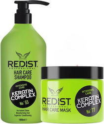 Redist Keratin Complex Set pentru Îngrijirea Părului cu Șampon și Mască 2 Bucăți