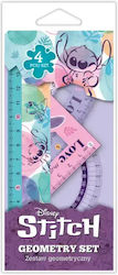 Stitch Pastel Set De Instrumente Geometrice 4 Bucăți Stitch Pastel Set De Instrumente Geometrice 4 Bucăți