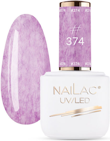 NaiLac Дълготраен лак за нокти Quick Dry Лилав #374 7ml