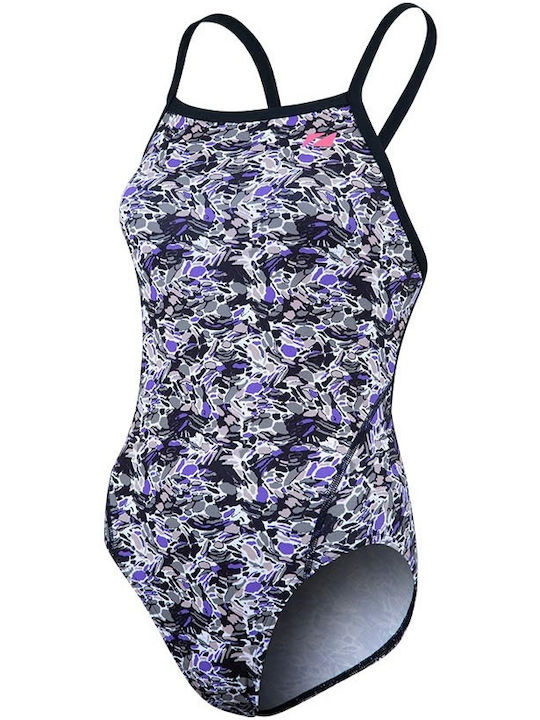 Zone3 Speedo Damen Renn-Badeanzug Ein Stück Blau