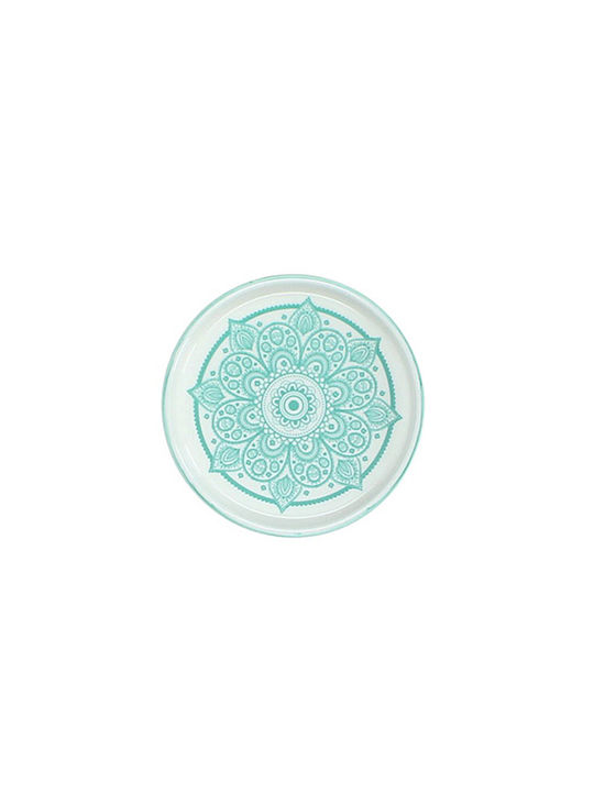 Zaros Untersetzer Weiß-Grün 11,5cm 4 Stück