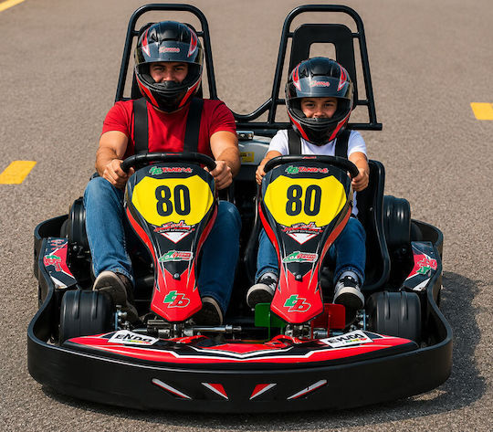 10 Minuten Fahren 2-Sitzer Kart Strecke Für 4 Personen
