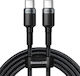 Baseus Cablu Cafule USB-C tată - USB-C 100W Gri 2m CATKLF-ALG1