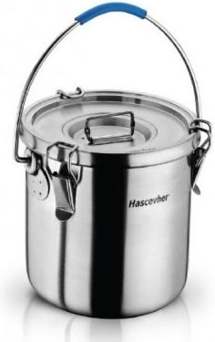 Hascevher Recipient Profesional pentru Alimente Inoxidabil 17lt 28x28cm