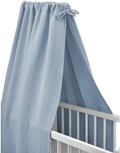 Qmini Baby Moskitonetz Für Kinderbett Blau