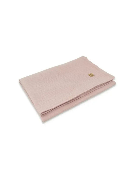 Qmini Nursery Swaddling Cotton Pink Blanket 75x100cm