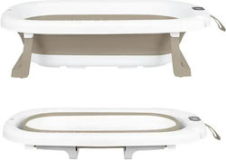Primabobo Klappbare Baby-Badewanne mit Thermometer Braun